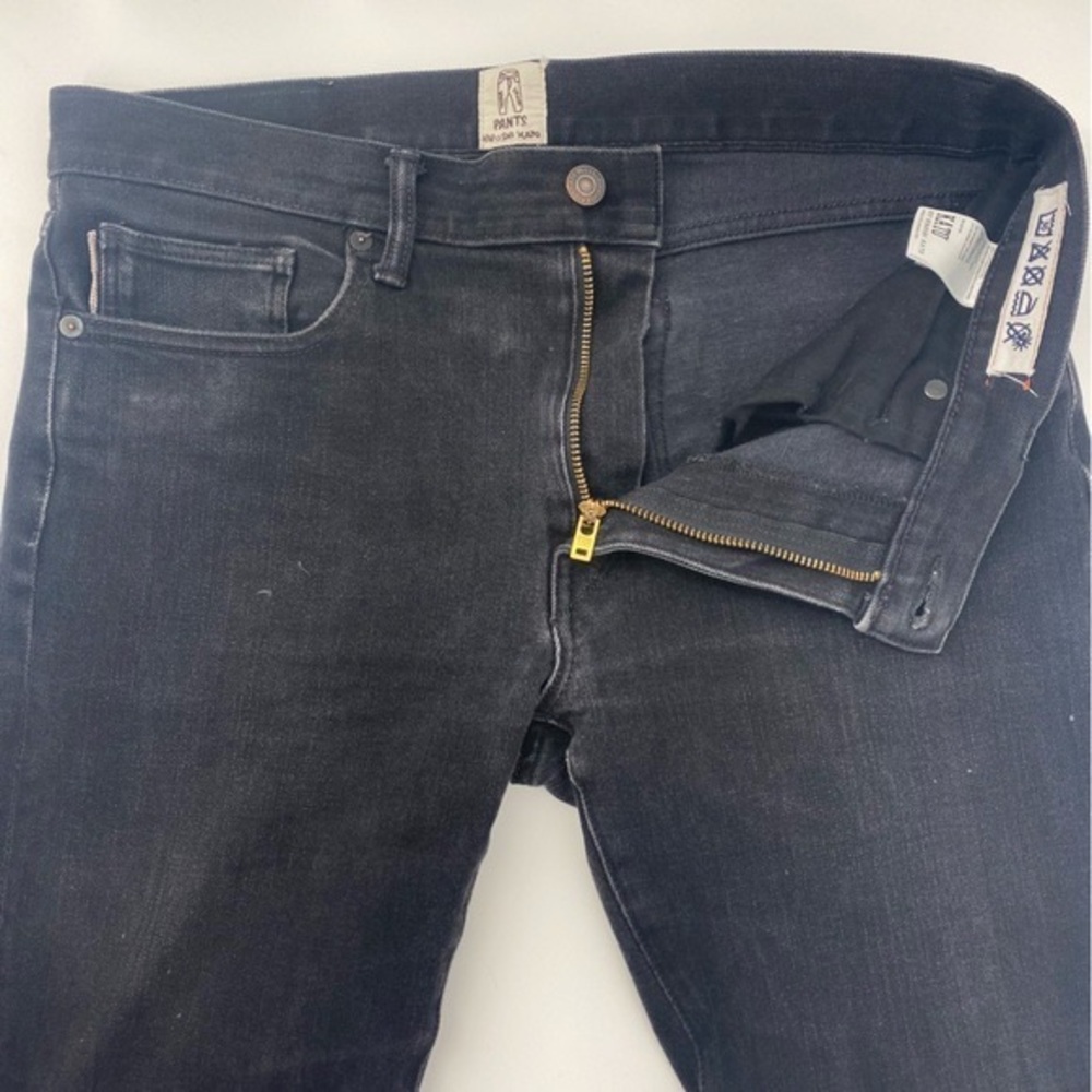 PANTS by Hiroshi Kato The Pen Slim in 4 Way Black Men’s Slim Fit Japanese Jeans